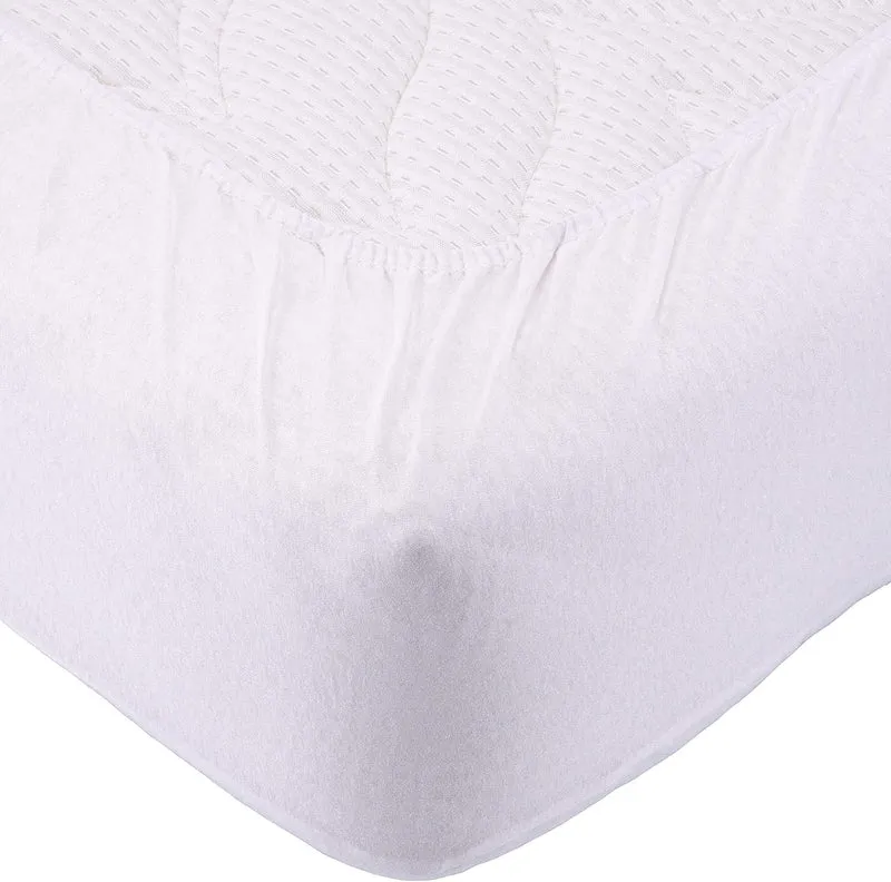 SETEX Kalmuck Spannbetttuch, 100 x 200 cm grosser Matratzenschoner, 100 % Baumwolle, Classic, Weiss,
