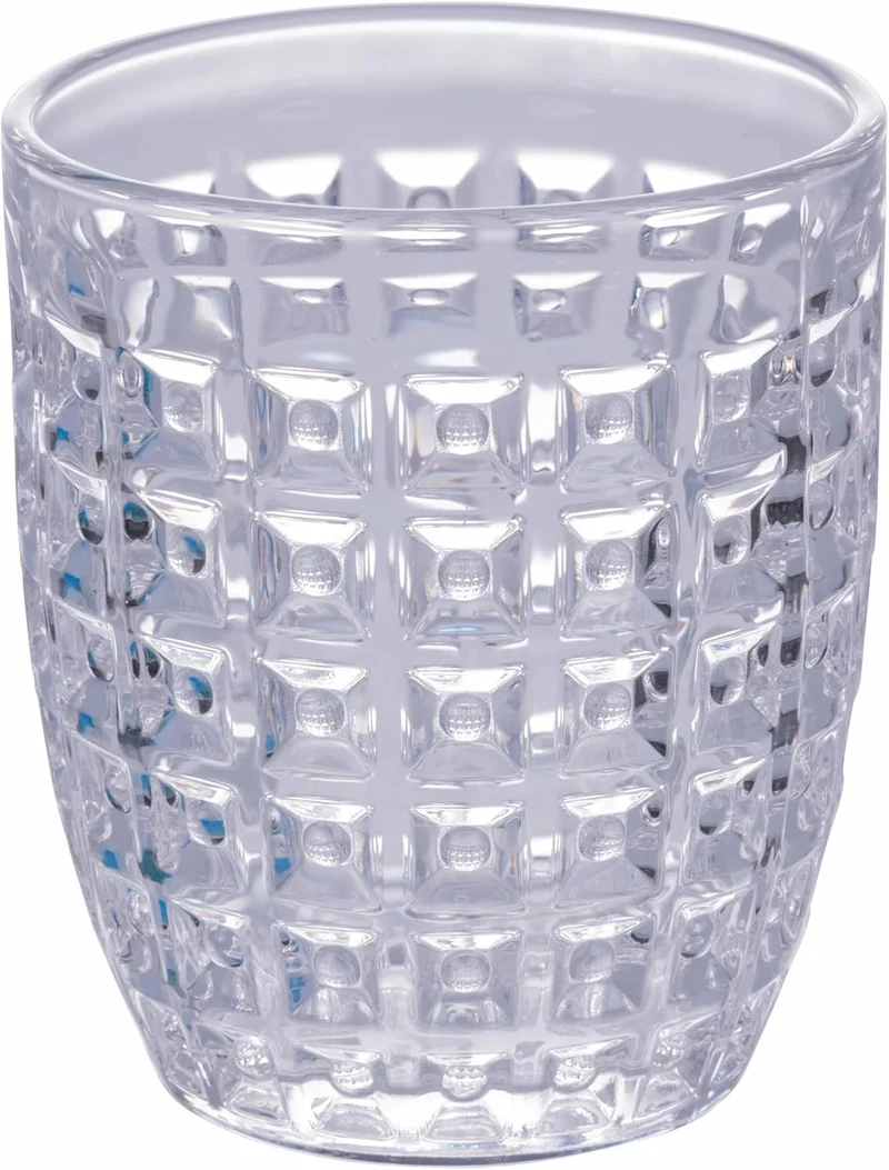 Villa d'Este Home Tivoli 6er Set Wassergläser aus Glas 350 ml Geometrie Ocean