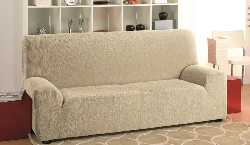 Martina Home Emilia Elastischer Sofabezug für 3-Sitzer-Sofa, Vison, Breite 170 bis 220 cm 3 Sitzer B