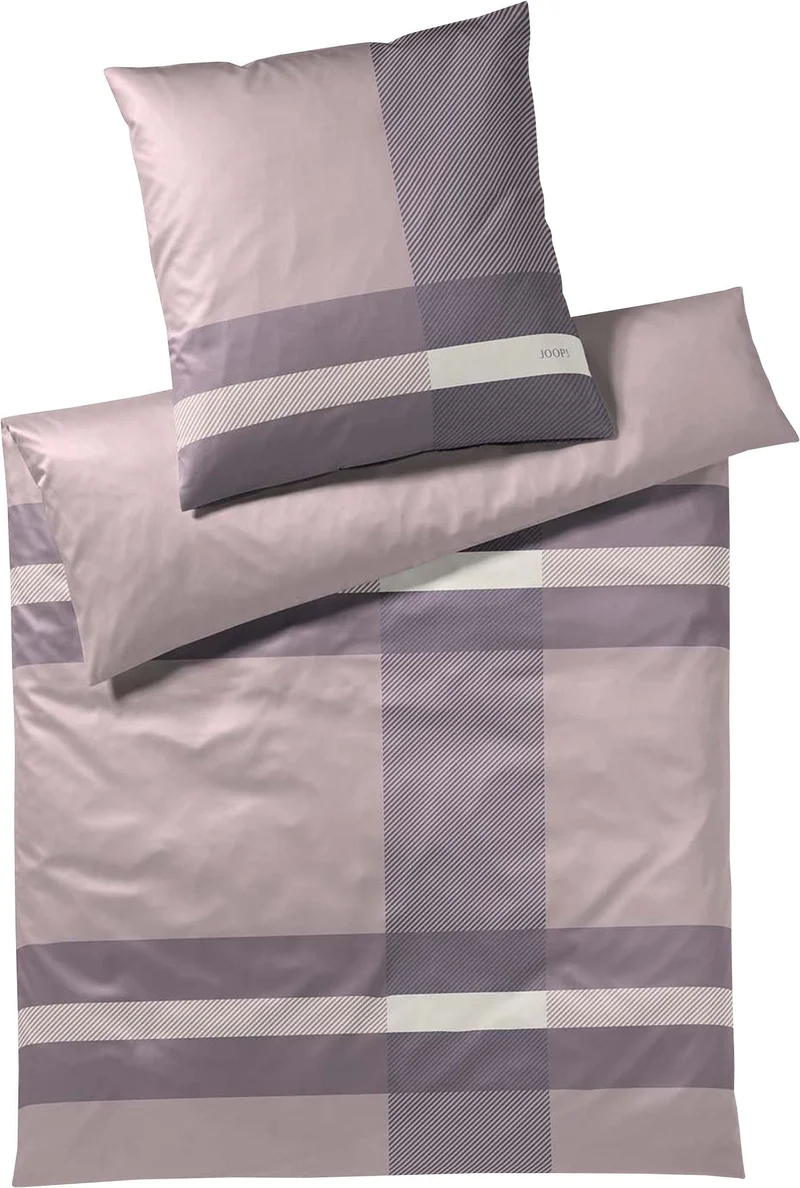Joop! Wendebettwäsche Modem Mako-Satin rauchviolett Grösse 135x200 cm (80x80 cm)
