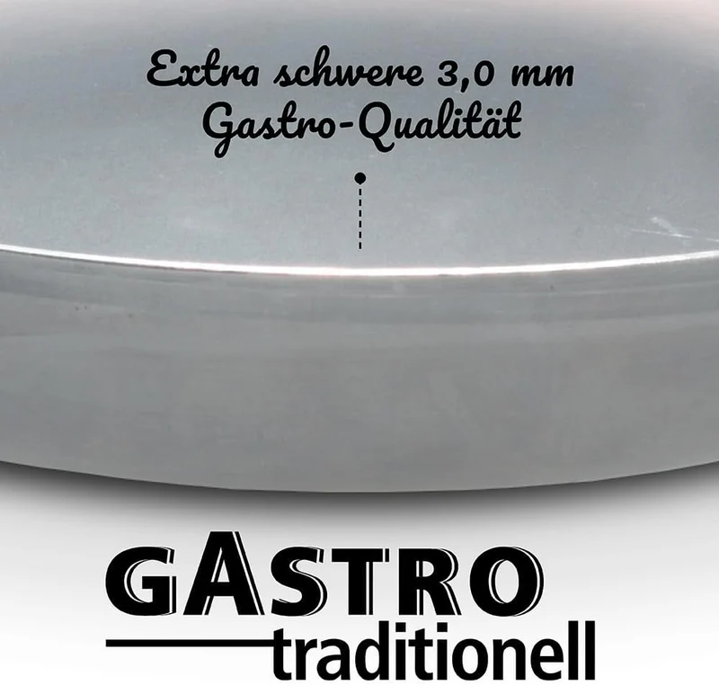 GSW 860512 GastroTraditionell Lyoner Eisen Pfanne - 28cm 28 cm, 28 cm
