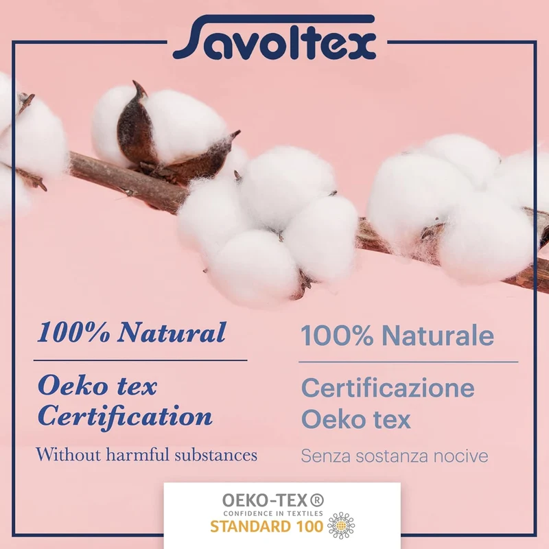 PENSIERI DELICATI Bettwäsche-Set für Ehebett aus 100% Baumwolle, Bettwäsche für Doppelbett 180x200 I