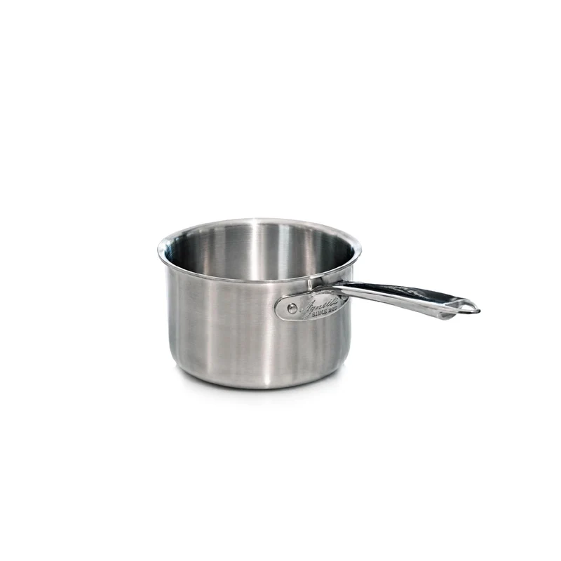 Pentole Agnelli ALIX105ALIN20 Hoher Auflauf mit Stahlgriff, Aluminium-Stahl-Trilaminat zur Induktion