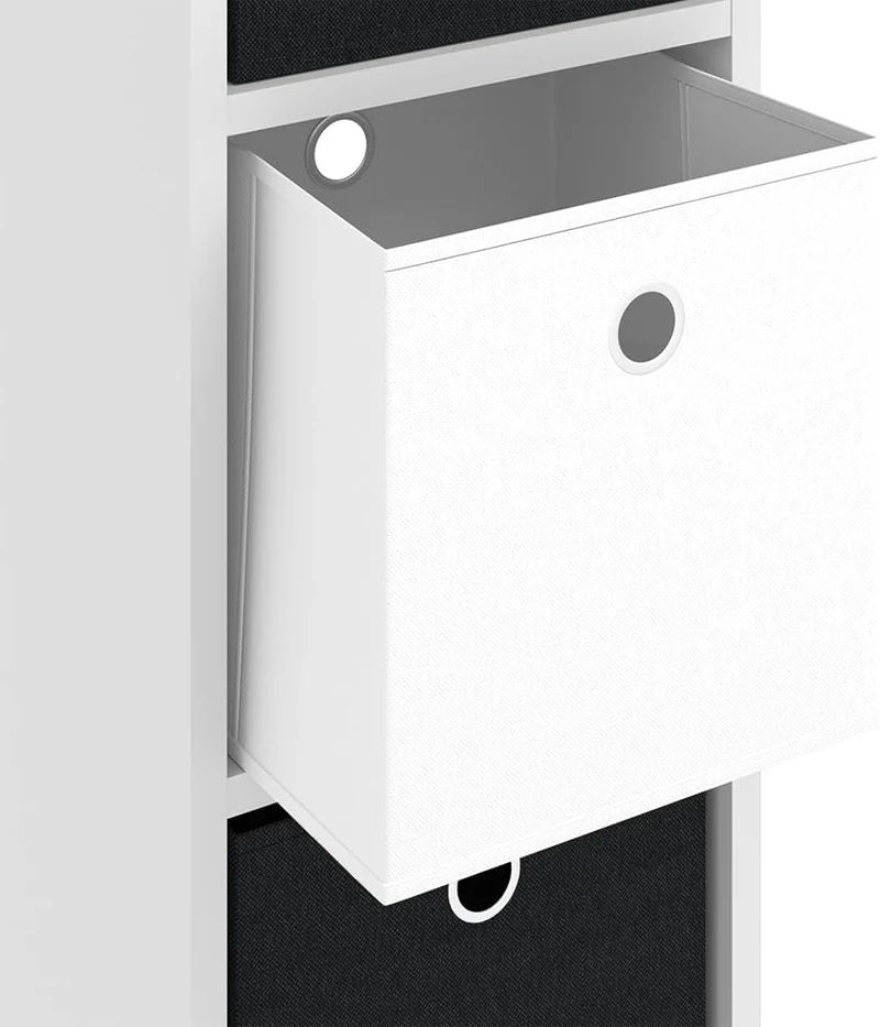 Vicco Raumteiler Hylda, Weiss, 29 x 83 cm 3 Fächer, 3 Fächer