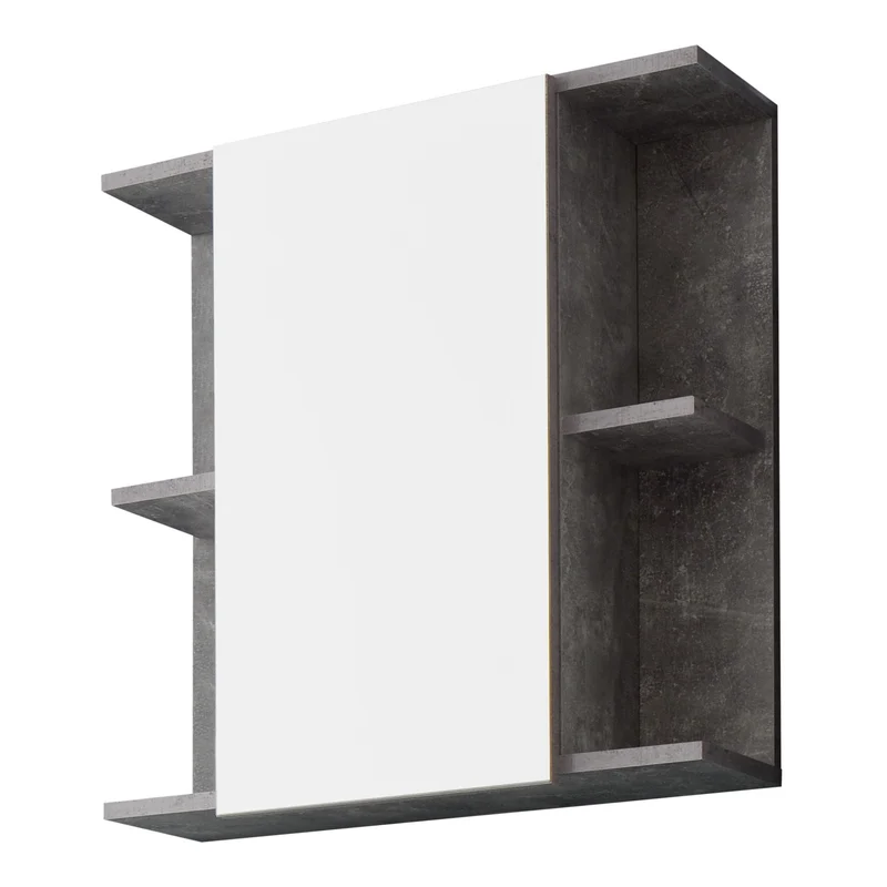 trendteam smart living - Spiegelschrank Spiegel - Badezimmer - Nano - Aufbaumass (BxHxT) 60 x 62 x 2