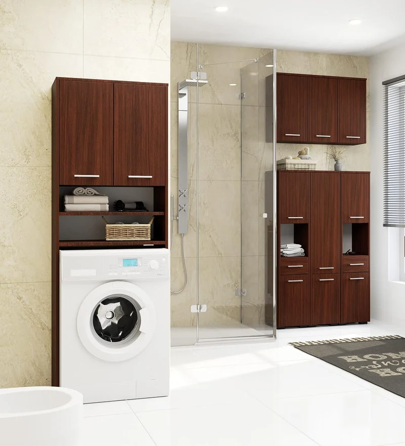 AKORD Badezimmerschrank schränke | Badezimmer kommode | FIN 85 2D1SZ, 2 Türen und 1 Schublade, B30 x
