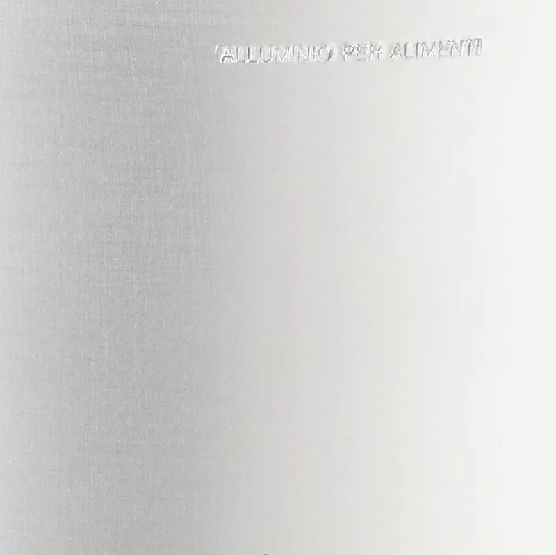 Pentole Agnelli Profi-Aluminium 3 mm, hoher Topf mit zwei Griffen 32 cm silber/schwarz, 32 cm