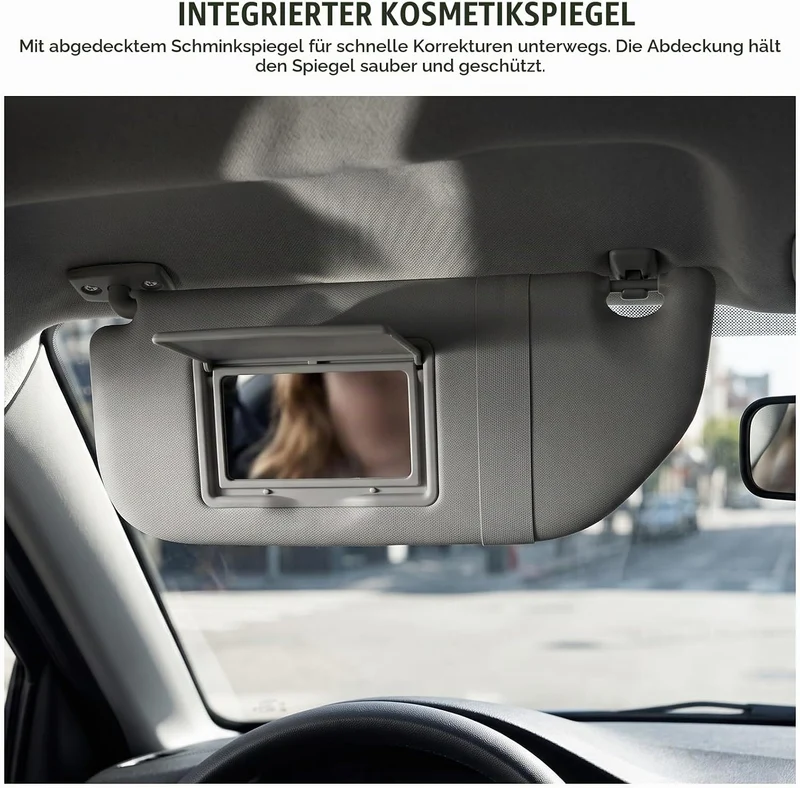 Auto-Sonnenblende, Innen Links, Fahrer-Sonnenblende, Blendschutz, Sonnenschutz, Grau, 98038432DS, Er