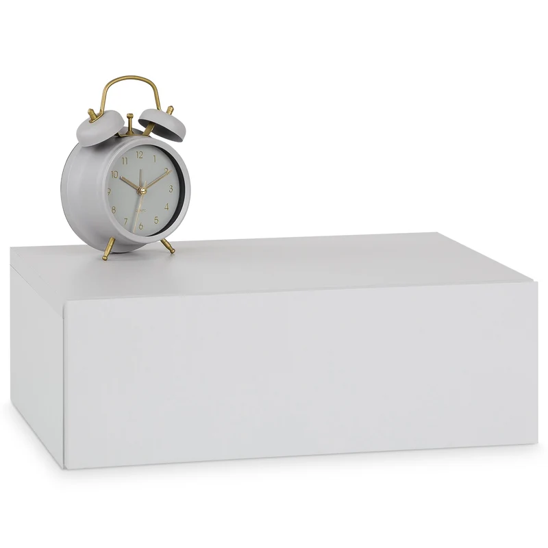 CARO-Möbel Wandregal Anne hängende Nachtkommode Wandboard Nachttisch mit 1 Schublade schwebend, grif