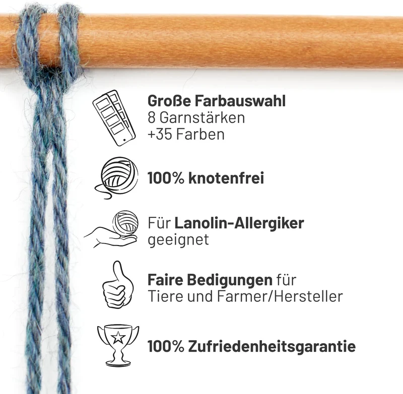 HANSA-FARM | 100% Baby Alpakawolle in 50+ Farben (kratzfrei) - 300g Set (6 x 50g) - weiche Alpaka Wo