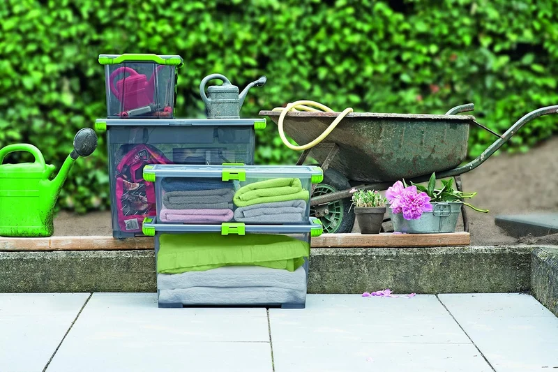 Aufbewahrungsbox 65l mit Deckel und Rädern 65l 1 Stück, 65l 1 Stück