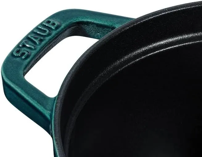 STAUB Gusseisen Bräter/Cocotte, Oval 37 cm, 8 L, Aromaregen Funktion, Für alle Herdarten geeignet, L