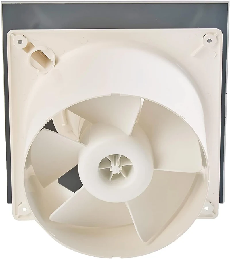 E-100 G - Abluftventilator für das Bad - Standardserie E Glass - Weisse Glasfront - Energieklasse B