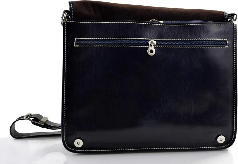 Leder herren aktentasche messenger ledertasche umhangetasche schultertasche tragetasche made in Ital