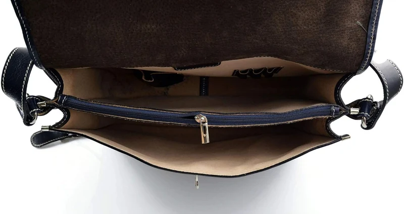 Leder herren aktentasche messenger ledertasche umhangetasche schultertasche tragetasche made in Ital
