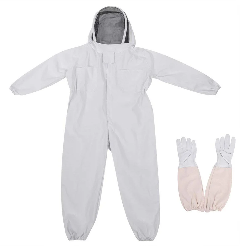 Zerodis Imkerei Anzug Schutzbekleidung mit Langen Handschuhen Anti-Moskito mit Schleier Bienenzucht