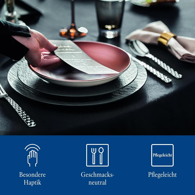 Villeroy und Boch Boston Tafelbesteck für bis zu 12 Personen, 113-teilig, Edelstahl Tafelbesteck | 1