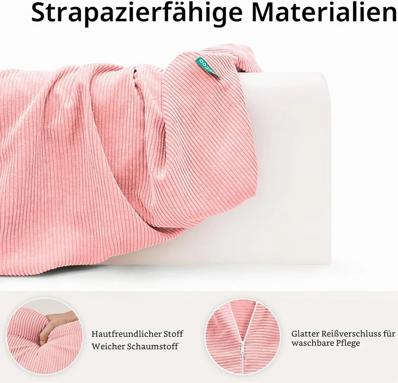 AEOCOO Bettkantenschutz für Kinderbetten 70 cm – weiche Memory-Schaum Bettumrandung, Rausfallschutz
