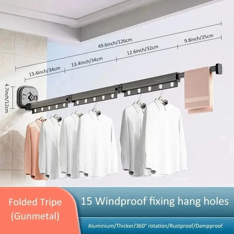 WandLuft Flexibel – Klappbarer Wäschetrockner Für Platzsparendes Trocknen