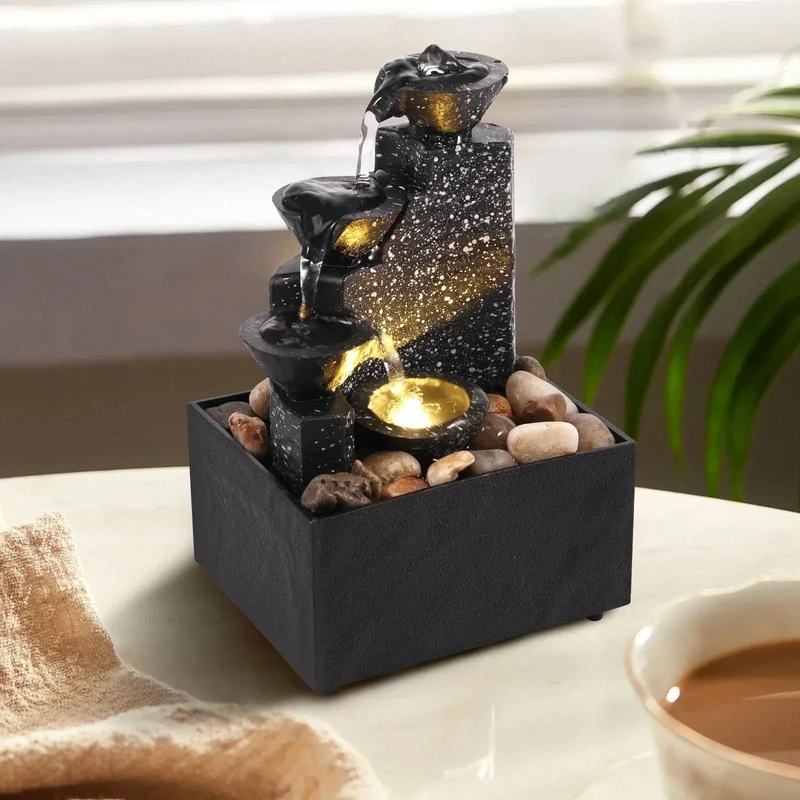 RuheMoment LED-Brunnen – Beruhigende Atmosphäre in moderner Form