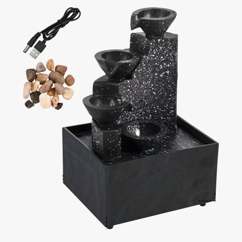 RuheMoment LED-Brunnen – Beruhigende Atmosphäre in moderner Form