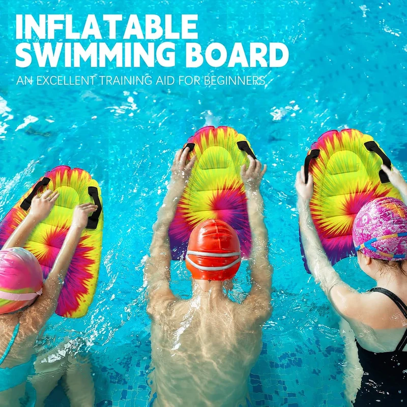 Aufblasbares Bodyboard Kinder, Shyllin Tragbares Aufblasbares Surfbrett mit Griffen, Lernen Hilfsmat
