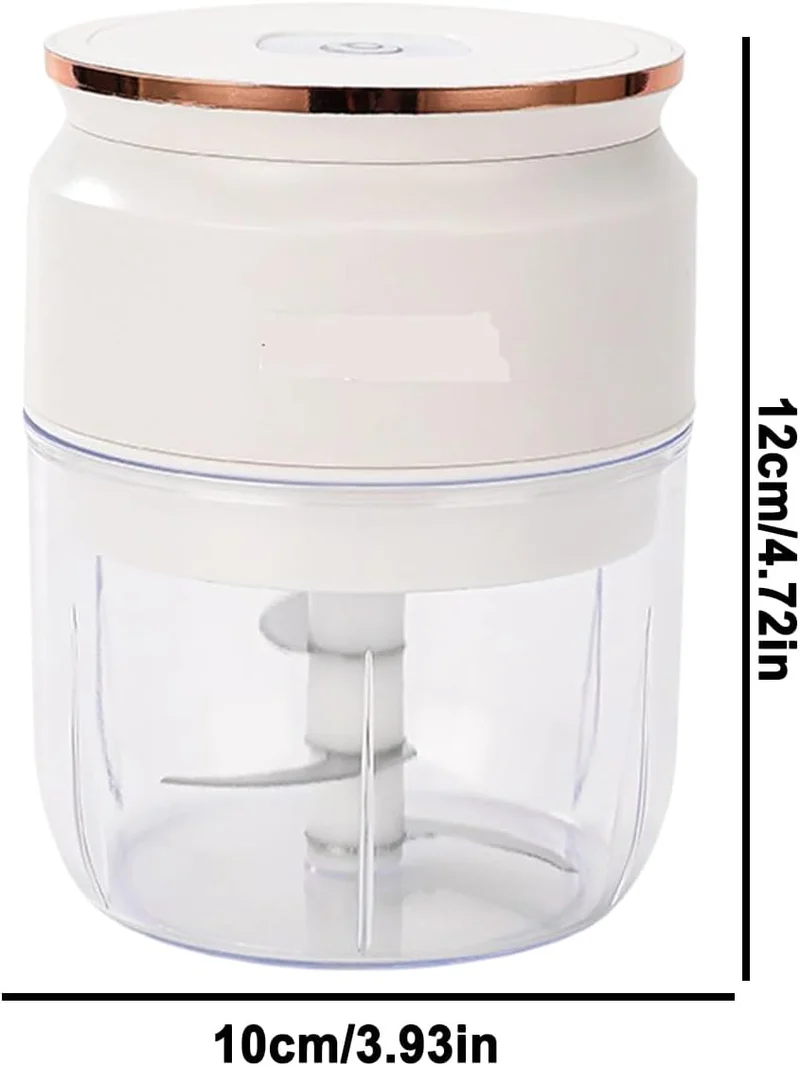 Elektrischer Knoblauchschneider,USB Wiederaufladbarer Zwiebelzerkleinerer,Tragbarer Knoblauchpresse
