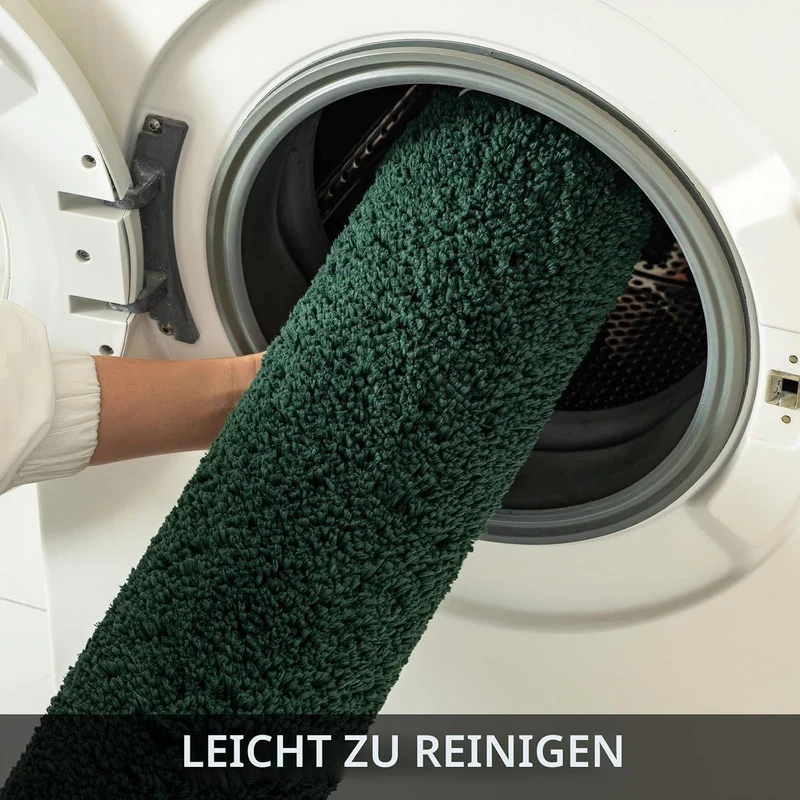 MIULEE Badematte Weiche Badteppich rutschfest Badvorleger Fussmatte Badzimmermatte Bettvorleger Flau