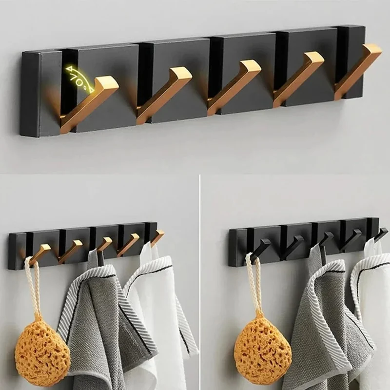HOOKLUX – Faltbare Wandhakenleiste Aus Aluminium, Platzsparend Und Vielseitig