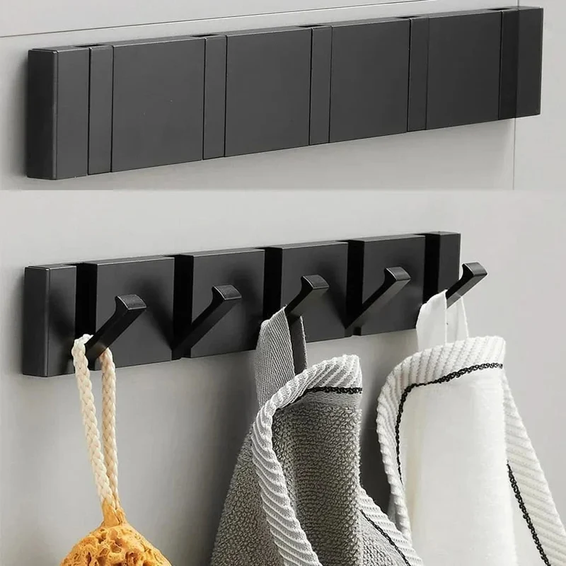 HOOKLUX – Faltbare Wandhakenleiste Aus Aluminium, Platzsparend Und Vielseitig