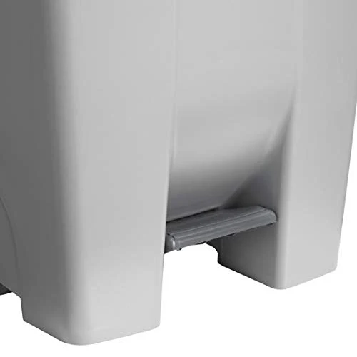 Sunware Basic Abfalleimer 120 Liter - 42,5 x 51 x 87,5 cm - mit Rädern/Fusspedal/Handgriff - grau/sc
