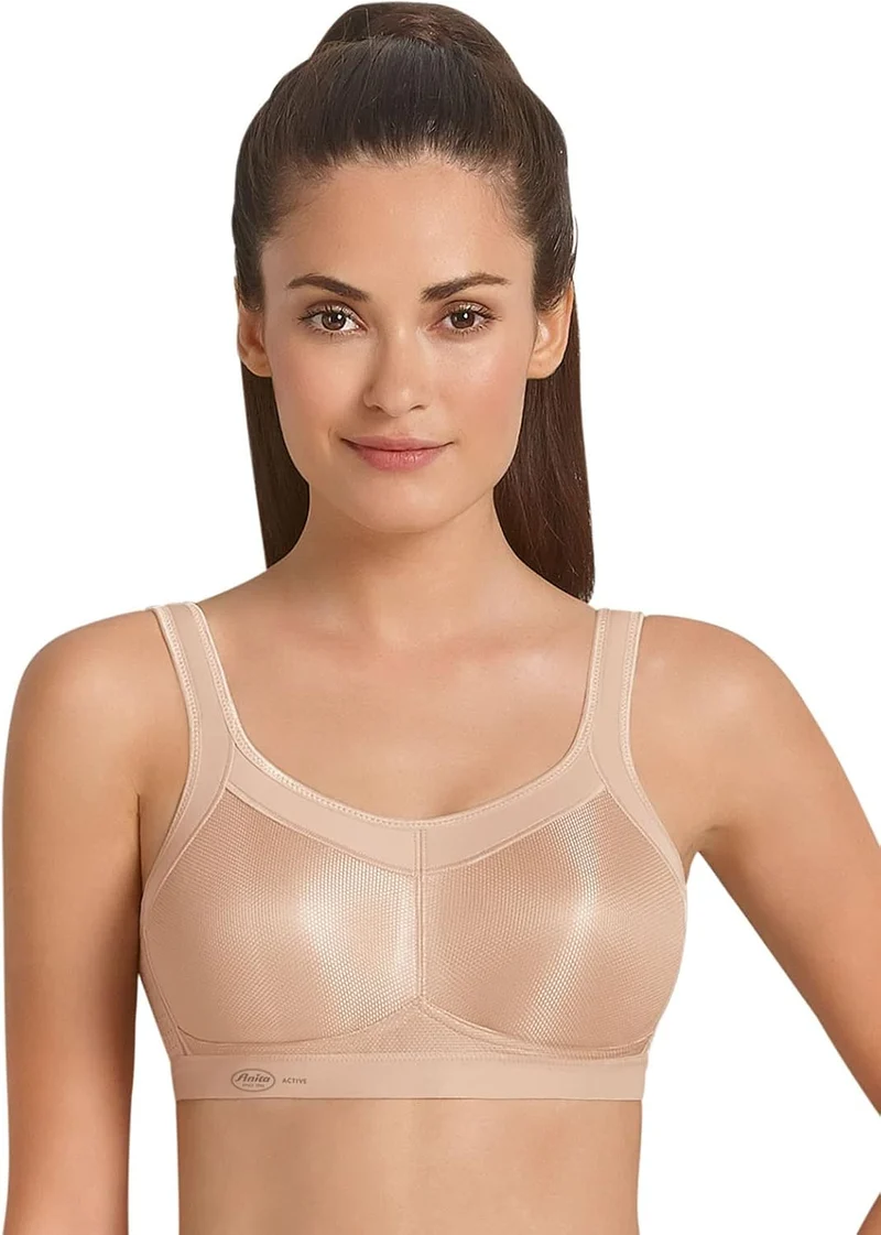 Anita 2er Sparpack Sport BH Momentum 5529 Gr. 65-105 A-H 65C Desert/Weiss, 65C Desert/Weiss