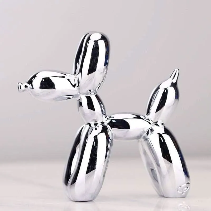 Elisvana Pop Art Ballon Hund Figur Aus Harz Hochwertige Skulptur