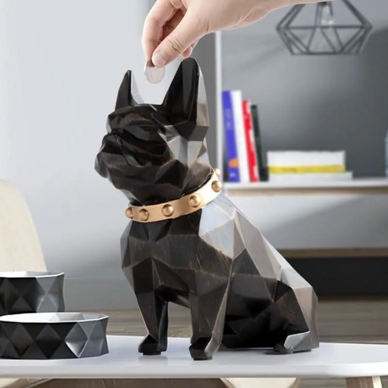 NYLARIA Handwerks Bulldogge Münzbank Dekorationshöhepunkt Raumverschönerung