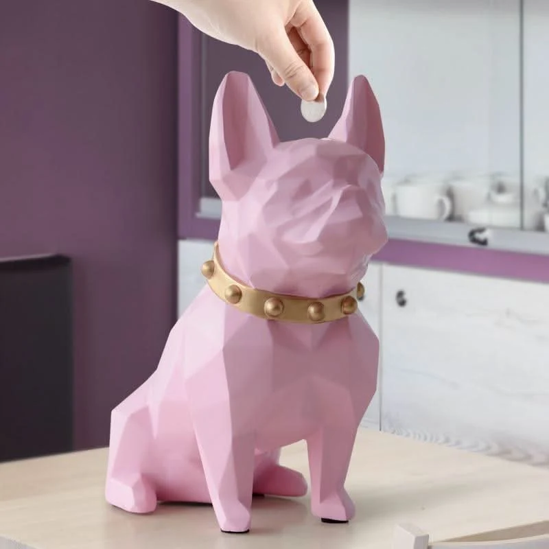 NYLARIA Handwerks Bulldogge Münzbank Dekorationshöhepunkt Raumverschönerung