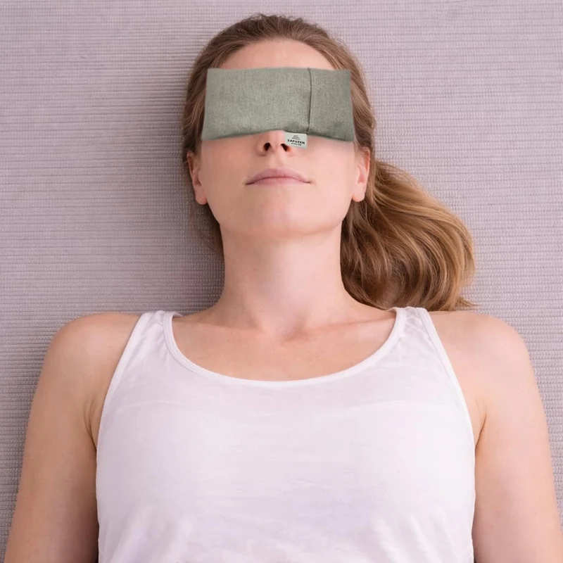 Augenkissen mit Abnehmbarem Bezug 6er Set – Naturbaumwolle und Lavendel – Professionelle Nutzung Yog