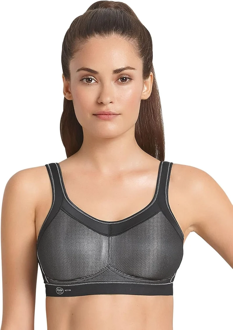 Anita 2er Sparpack Sport BH Momentum 5529 Gr. 65-105 A-H 65C Schwarz/Schwarz, 65C Schwarz/Schwarz