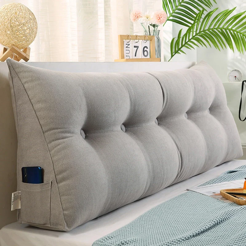 Kissen Bett Rückenkissen Lesekissen für Bett Rückenlehne Kissen Rückenpolster Abnehmbar Bequemes Len