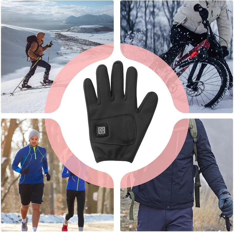 Beheizte Arbeitshandschuhe,Wärmehandschuhe | Handwärmende Thermohandschuhe,3 Temperatureinstellungen