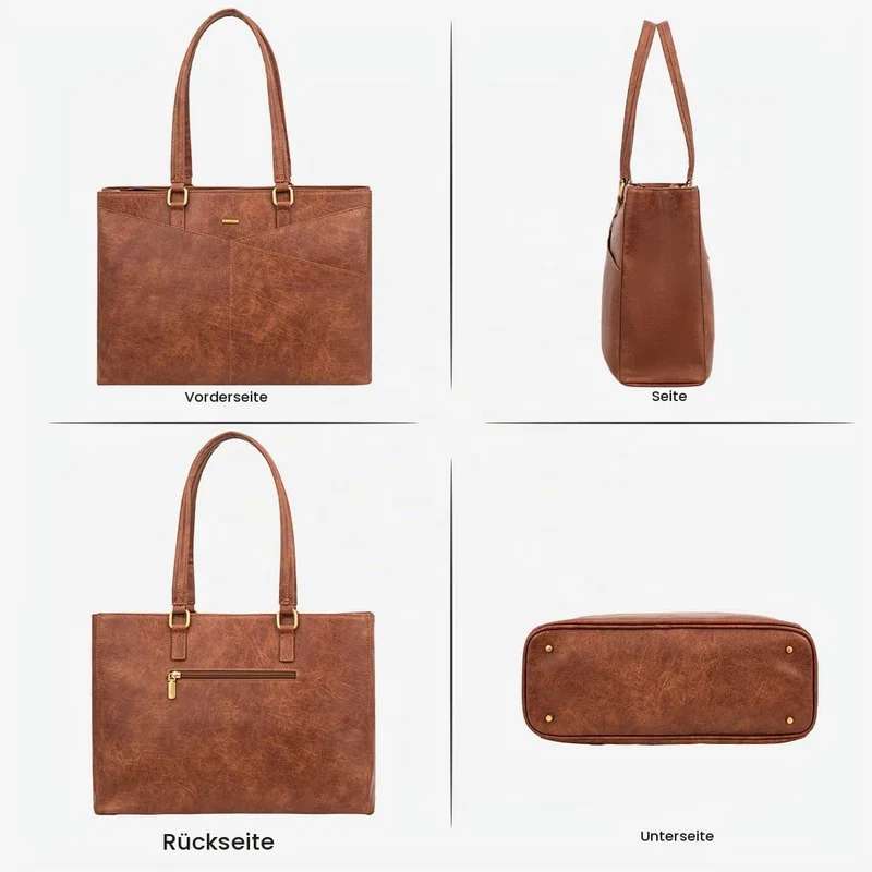 LOVEVOOK Laptoptasche Damen 17 Zoll, Handtasche Damen Arbeitstasche Lehrertasche Gross, Wasserdicht