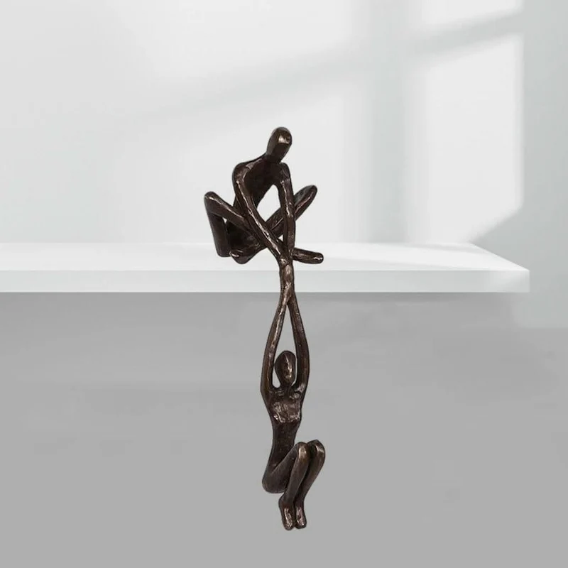 ALTRIVA Abstrakte Menschenfigur-Skulptur Minimalistisches Design Harz Eleganz Und Stärke
