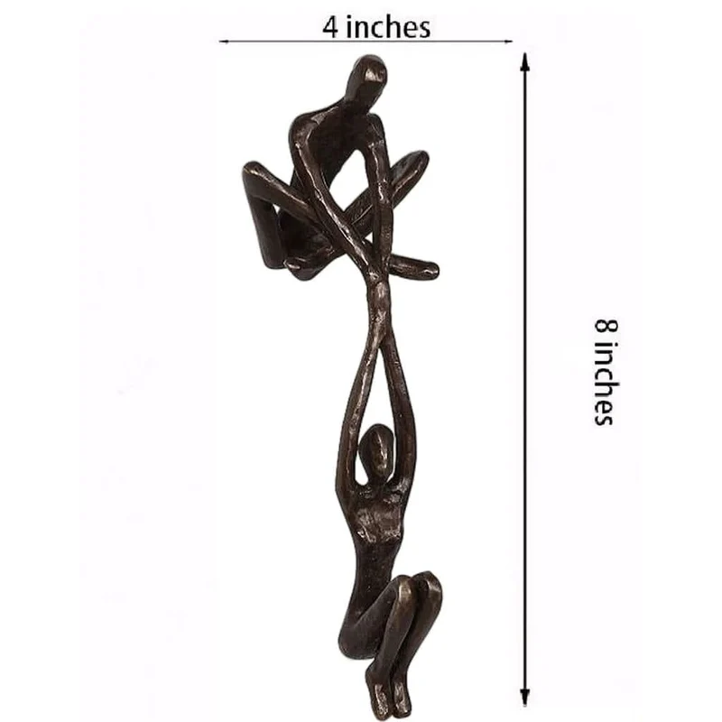 ALTRIVA Abstrakte Menschenfigur-Skulptur Minimalistisches Design Harz Eleganz Und Stärke