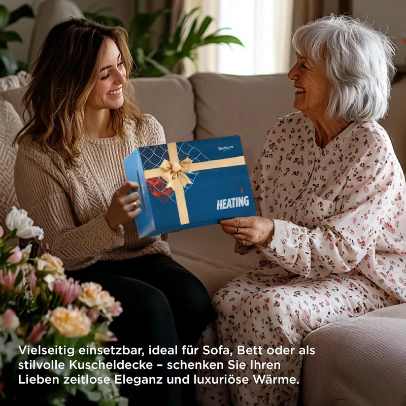 BEDSURE Heizdecke Wärmedecke Elektrische Kuscheldecke - mit Abschaltautomatik, 6 Heizstufen & 10 Stu