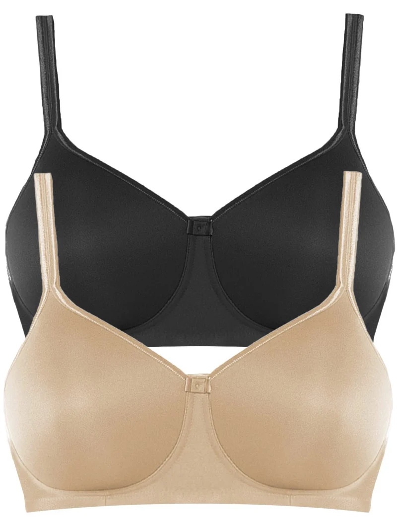 Anita 2er Sparpack Prothesen-BH mit Schale Tonya 5706X Gr. 70-95 AA-E 70AA Haut/Schwarz, 70AA Haut/S