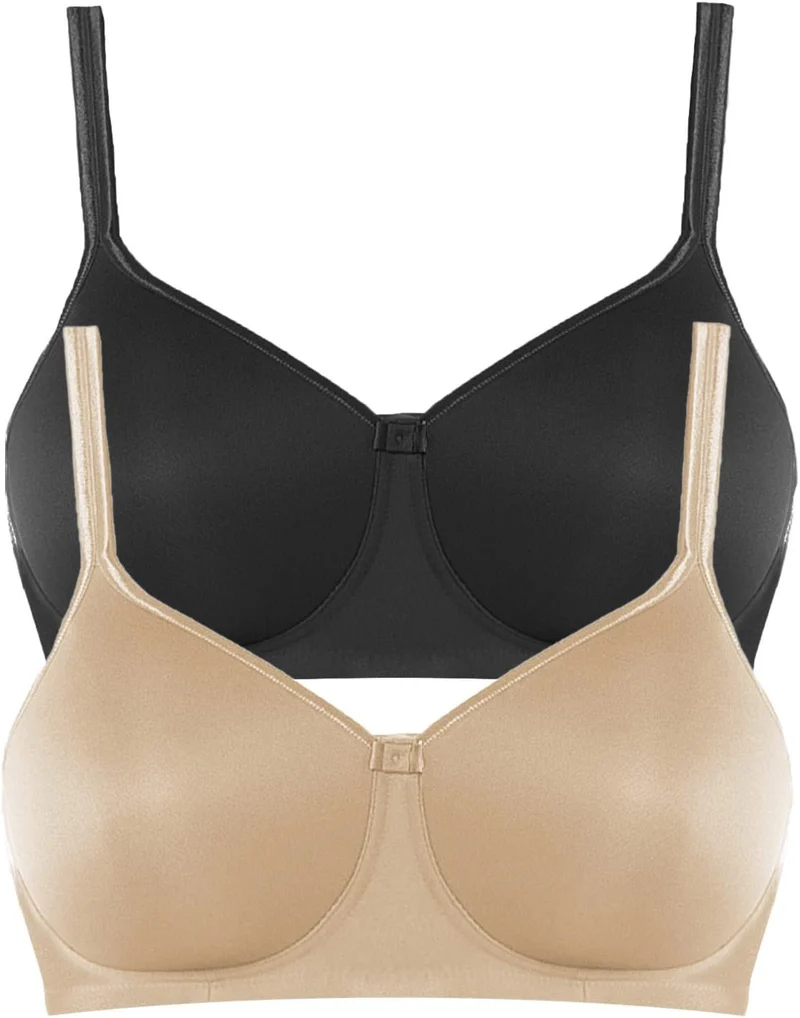 Anita 2er Sparpack Prothesen-BH mit Schale Tonya 5706X Gr. 70-95 AA-E 70AA Haut/Schwarz, 70AA Haut/S