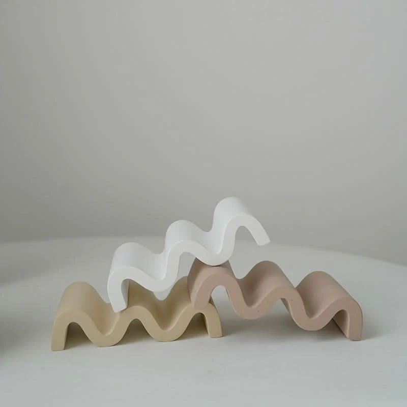 ZARIELLE Multifunktionaler Wellen-Organisator Beton Elegantes Zuhause