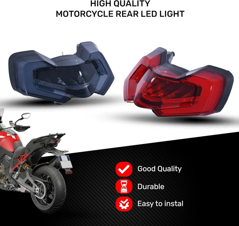aVDB-moto LED Bremslicht kompatibel mit DUCATI MULTISTRADA V4 1A 2021-2024, MULTISTRADA V4 PIKES PEA