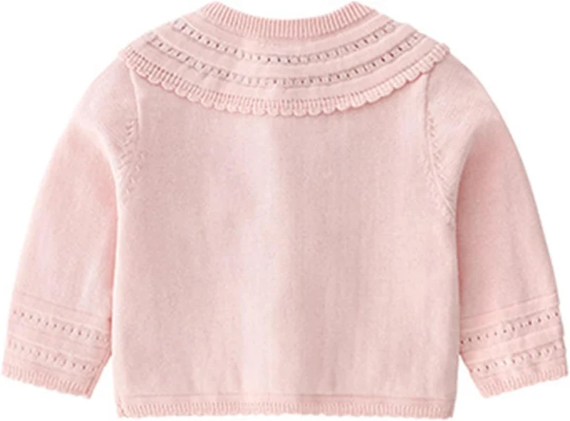 Winterjacke Kinder-Jacke Neugeborenen Baby Mädchen Baumwolle Stricken Pullover Solide Langarm Tops S