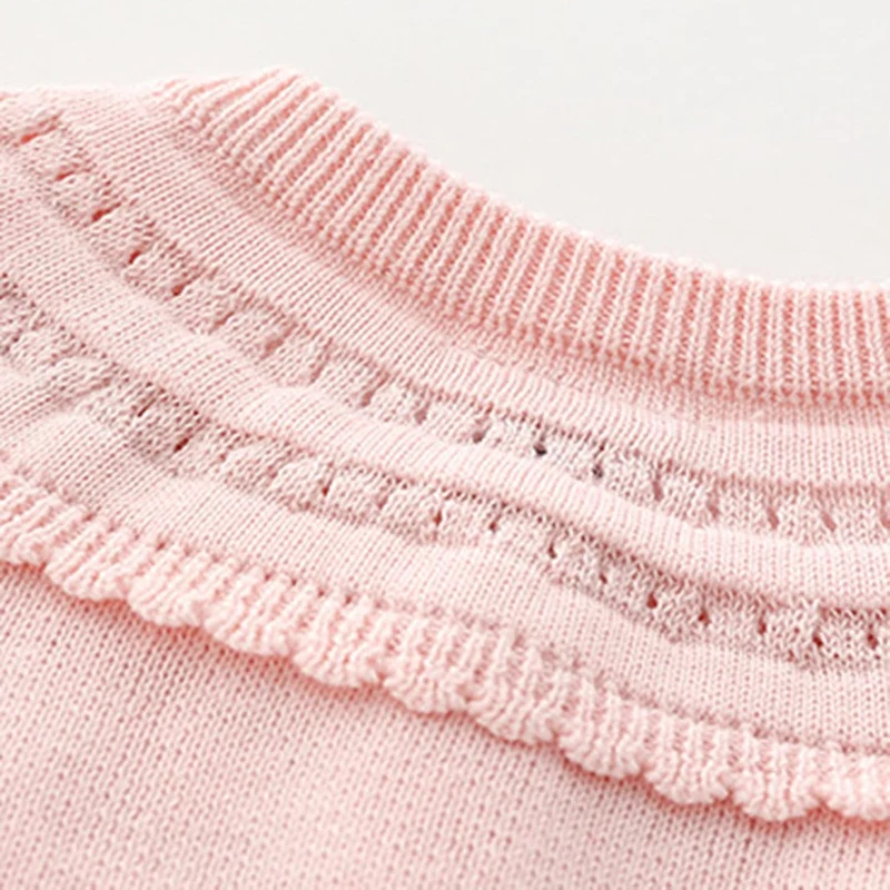 Winterjacke Kinder-Jacke Neugeborenen Baby Mädchen Baumwolle Stricken Pullover Solide Langarm Tops S