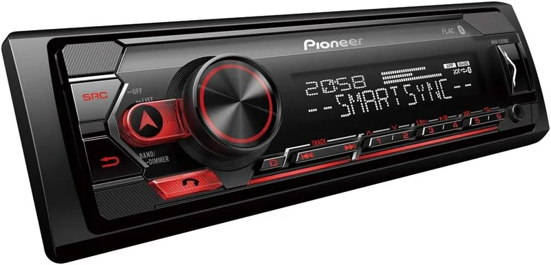 Pioneer MVH-S320BT 1-DIN Bluetooth Autoradio USB FLAC Spotify mit Einbauset passend für Opel Zafira